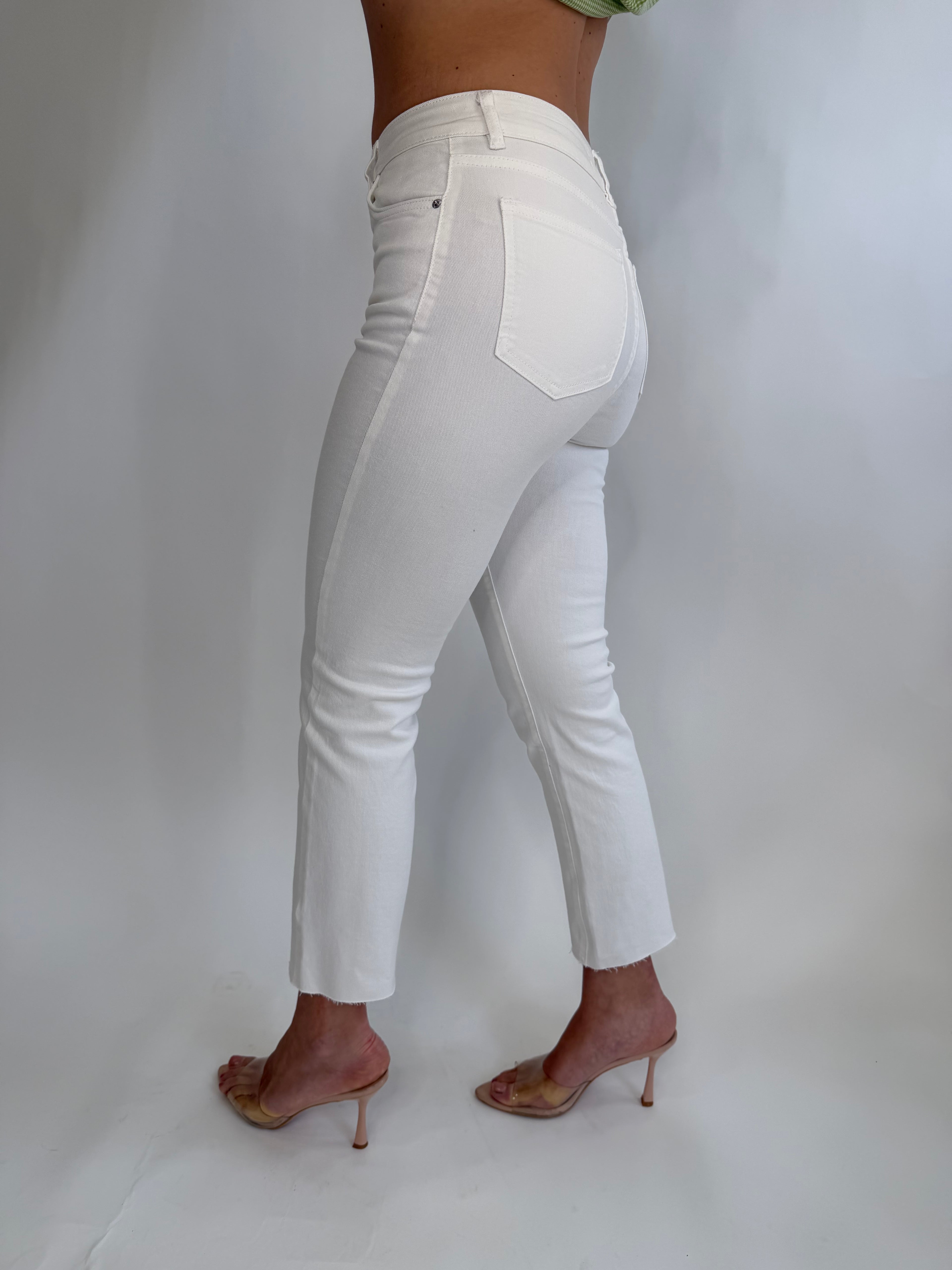 Jeans straight bianco