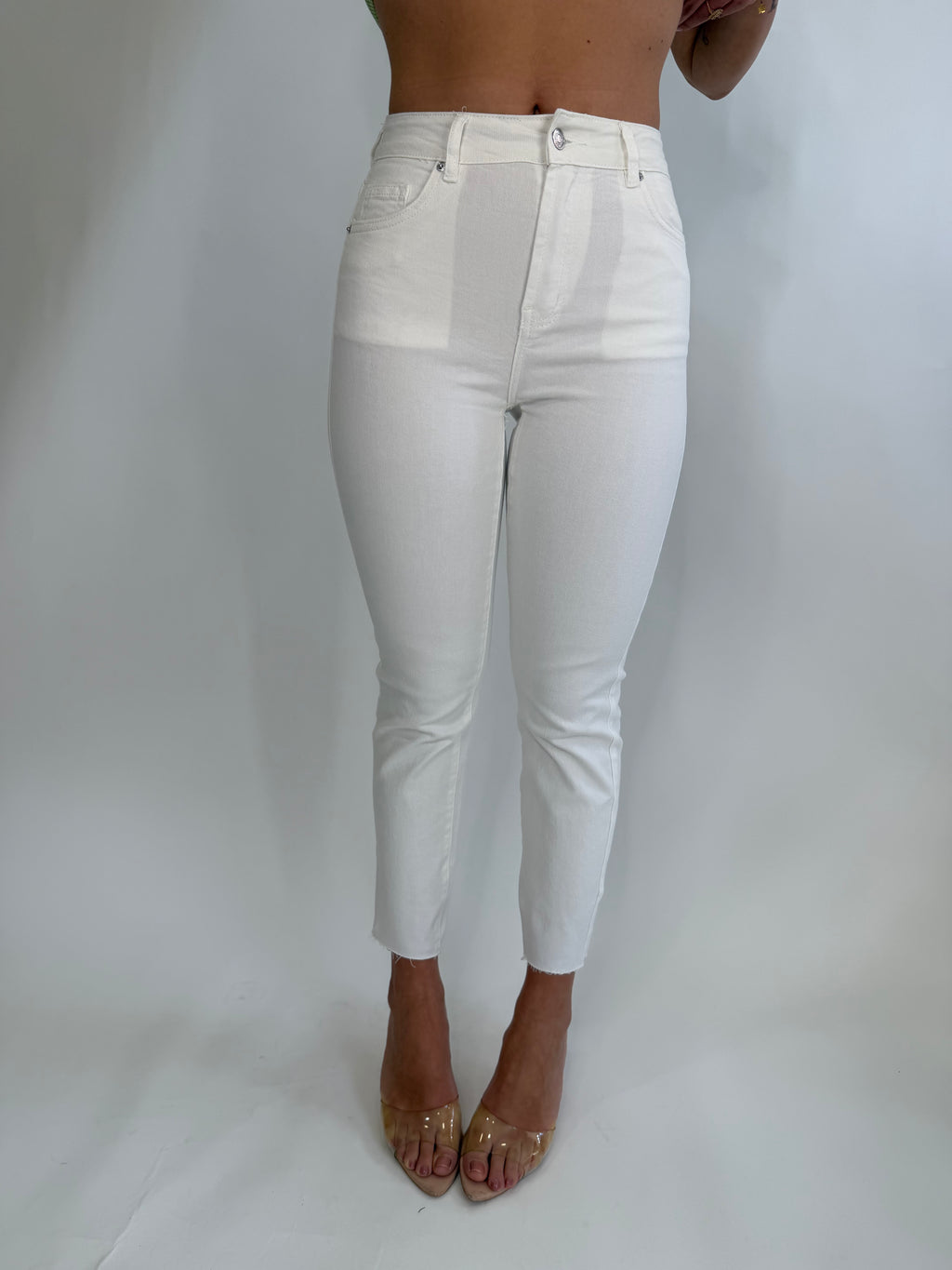 Jeans straight bianco