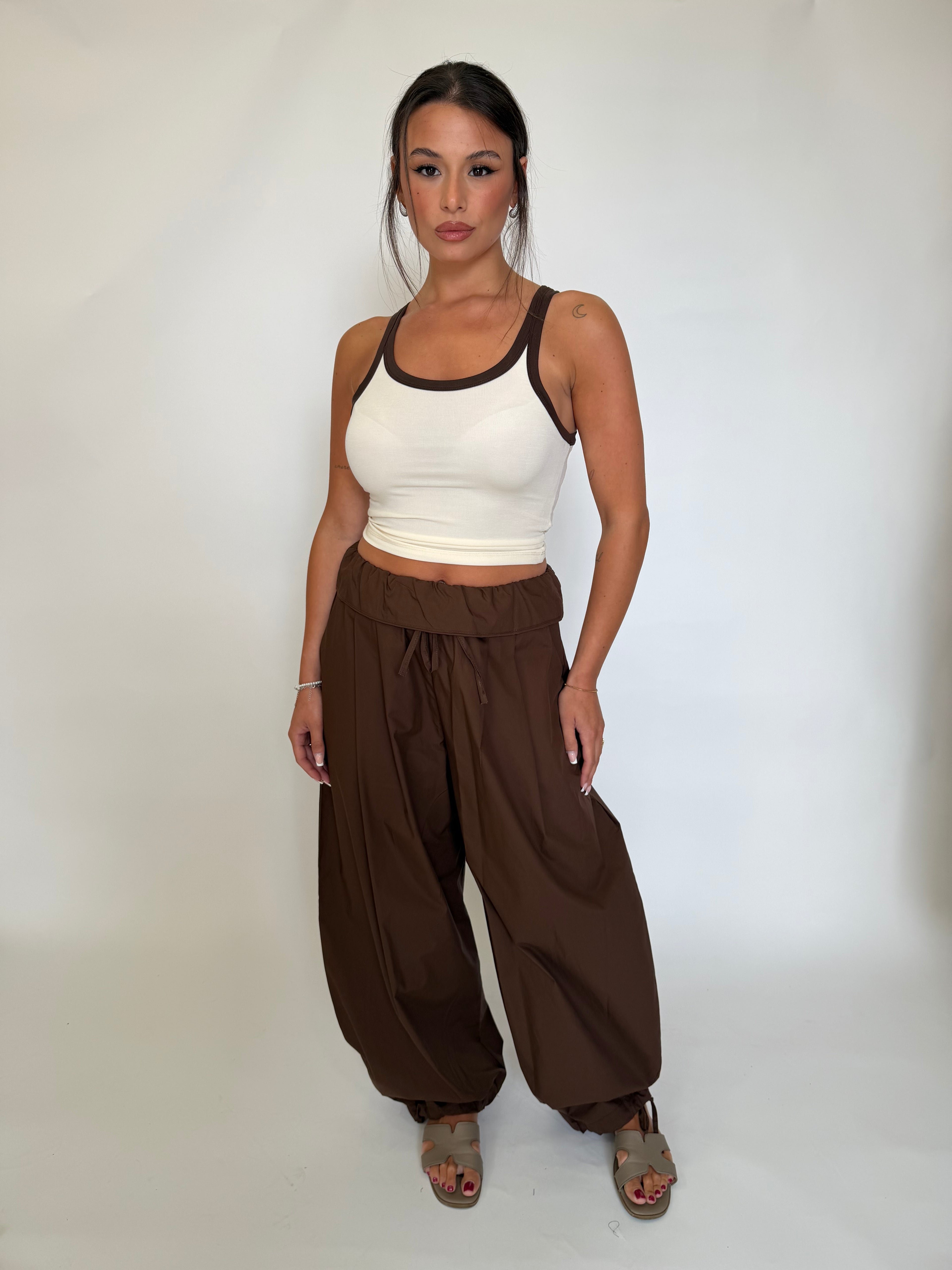 Pantaloni Just west in cotone