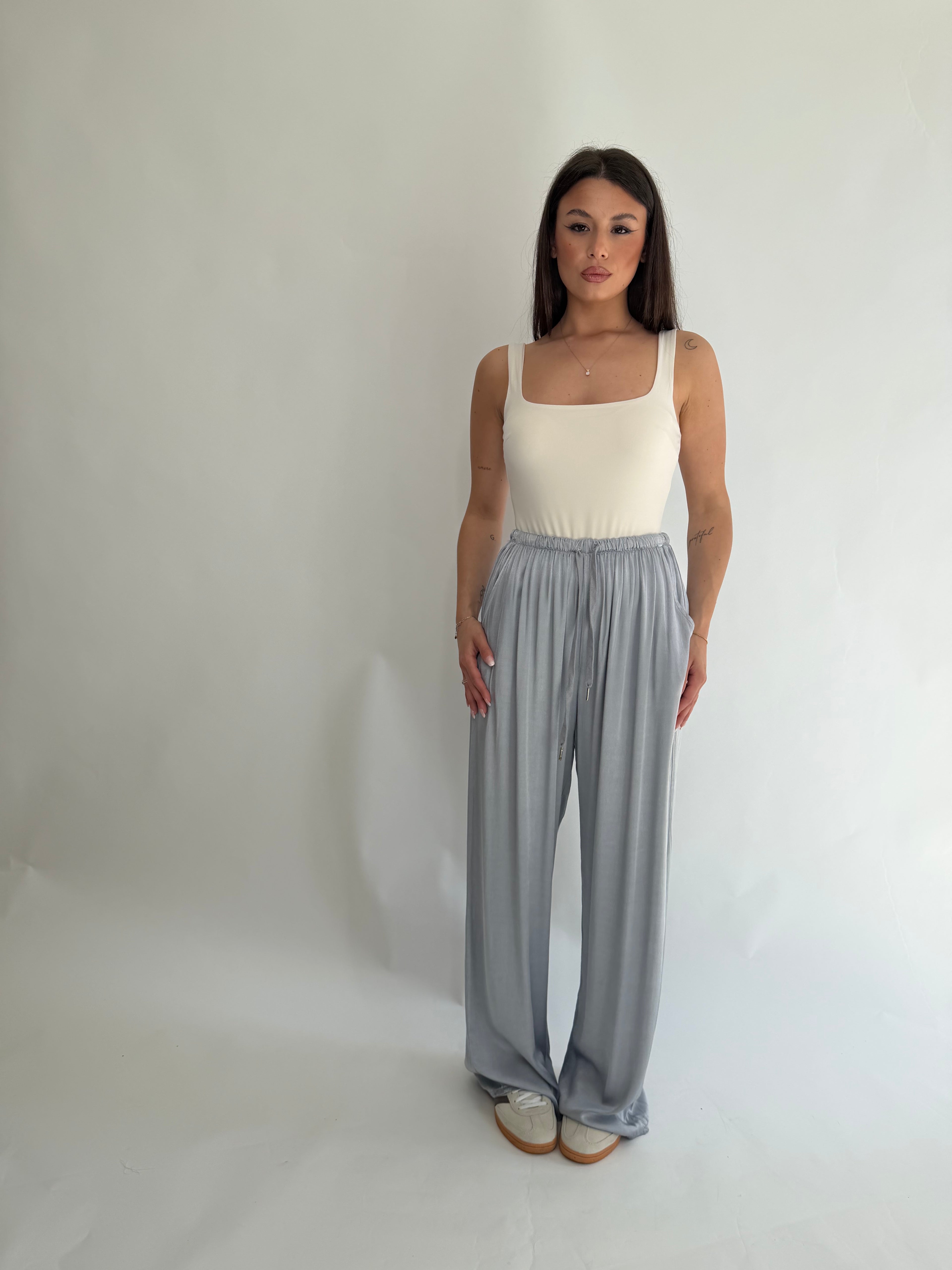 Pantaloni jolly satin