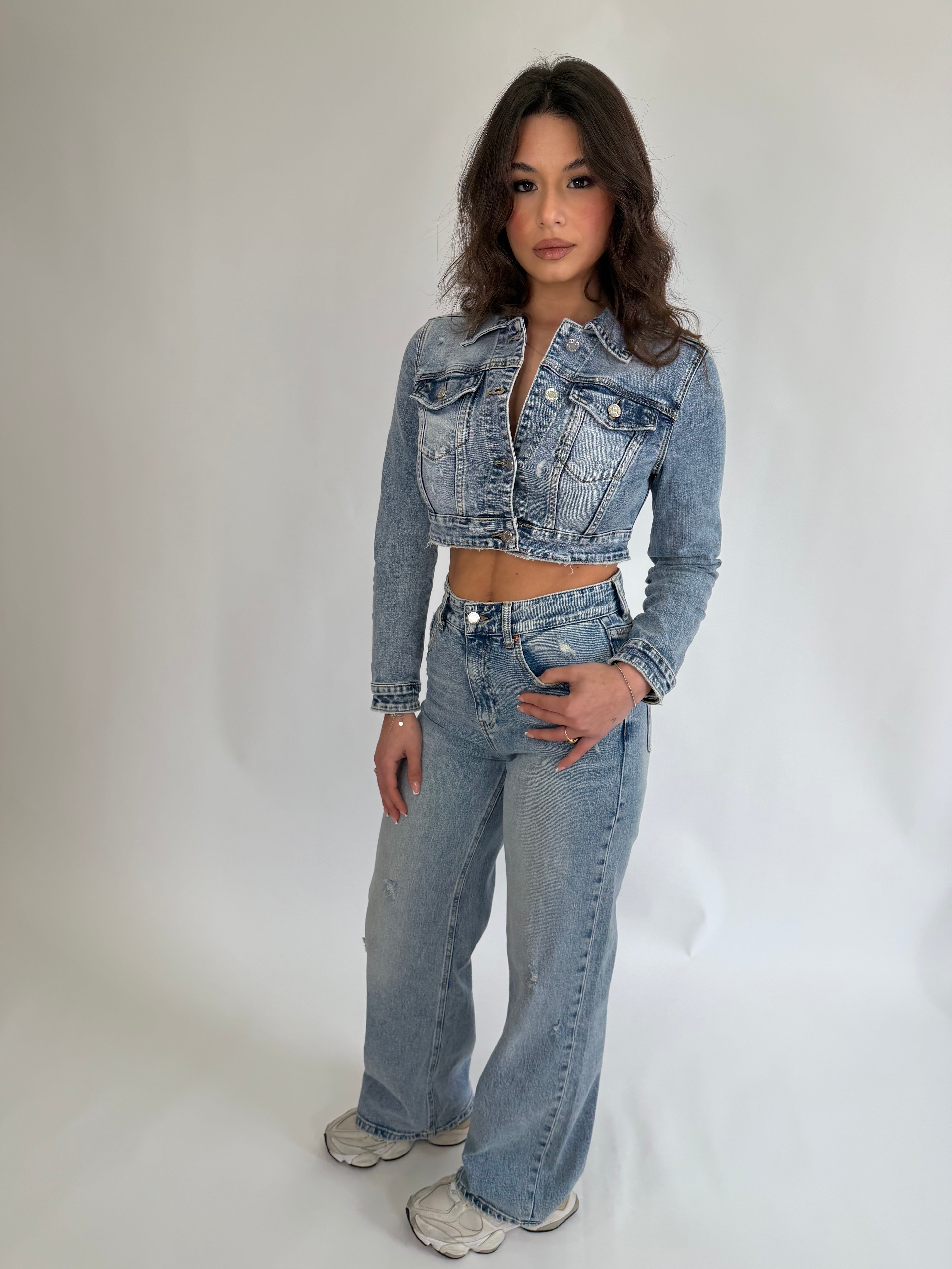 Jeans wide leg 8000-16